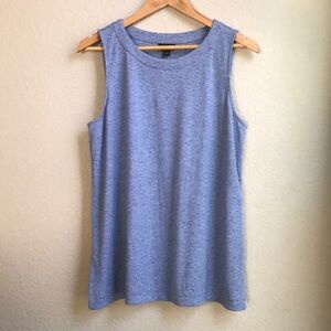 J. Jill Wearever Collection Sleeveless Blue Knit Women's Tank Top